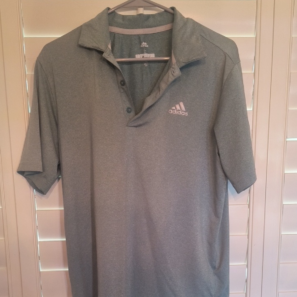 Adidas Men's Polo Shirt in Light Green